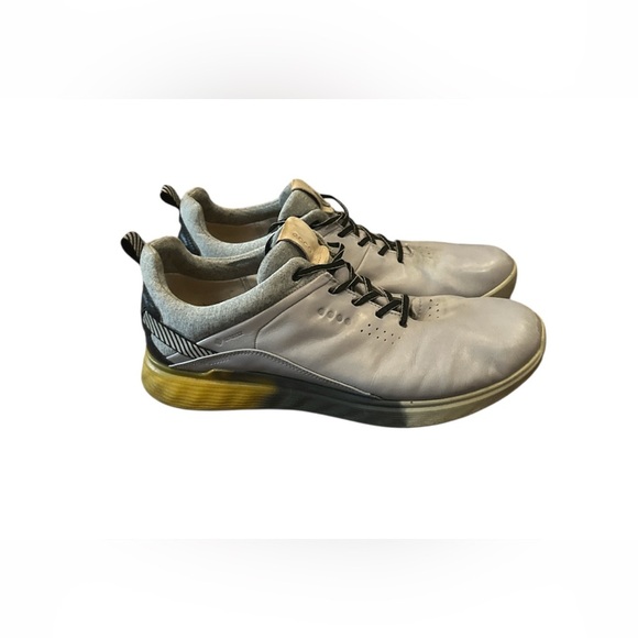 Men’s ECCO S3 Gore Tex GTX silver orange golf shoe sneaker, size 10-10.5 - Picture 4 of 9